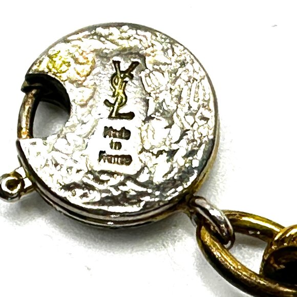 1990s Yves Saint Laurent Tortoiseshell Statement Bib Necklace & Bracelet Set - Picture 15 of 16